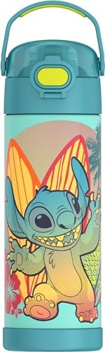THERMOS FUNTAINER Water Bottle with Spout, 16oz, Stitch