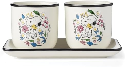 Lenox Chef Snoopy 3-Piece Herb Planter Set