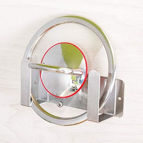 Pot Lid Rack, Wall Mounted 304 Stainless Steel Pan Lid Organizer Holder
