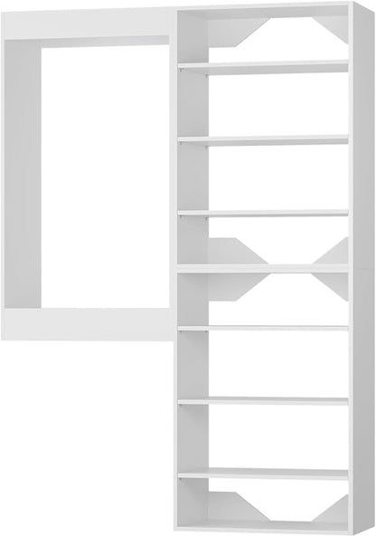 Modular Closet System, Wood Tower Storage