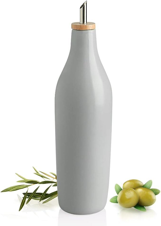 Sweejar Matte Ceramic Olive Oil Dispenser Bottle