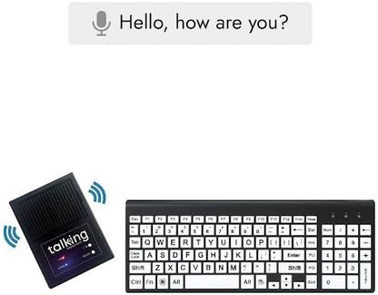 Talking Large Print Keyboard | AAC Communication Device | USB Keyboard