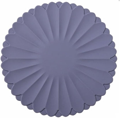 Heat-Resistant Silicone Trivet Mats, Non-Slip Hot Plate Holder for Kitchen Countertops & Dining Table, Reusable Pot Holder Pad with Secure Grip, Dishwasher Safe (Grey, Diameter: 18cm/7.09")