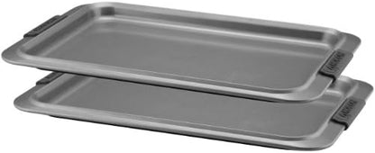Anolon Advanced Nonstick Bakeware with Grips, Nonstick Cookie Sheet / Baking Sheet - 10 Inch x 15 Inch, Gray