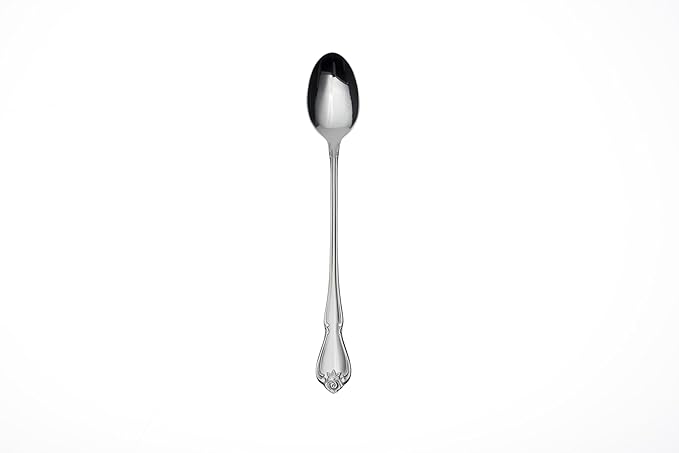 Oneida True Rose Iced Tea Spoons, Set of 4,Silver