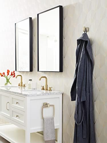 Amerock BH36030BBZ | Golden Champagne Single Robe Hook | 2-5/16 inch (59 mm) Length Towel Holder | Revitalize | Towel Hook for Bathroom | Bathroom Hardware | Bath Accessories