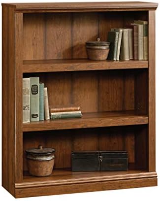 Sauder Miscellaneous Storage 3-Shelf Bookcase/ Book shelf, Washington Cherry finish