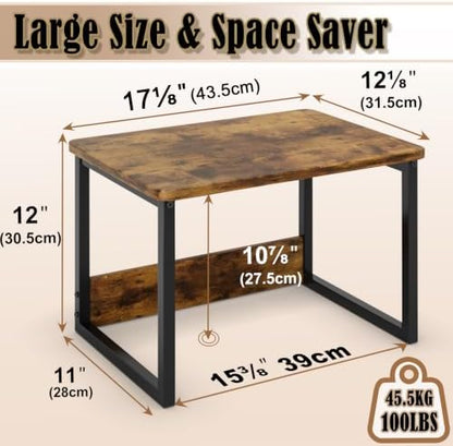 MARTY Countertop Organizer,17.1"x12.4", Cabinet Organizer Microwave Stand