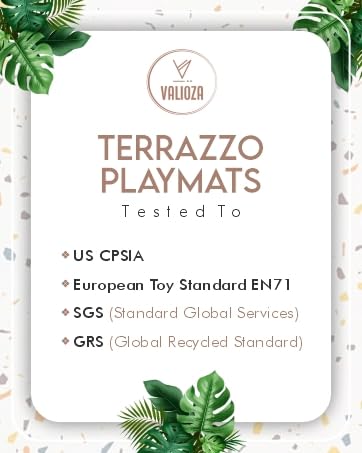 Terrazzo Playmat, Non-Toxic, Eco-Friendly, Large, Puzzle Playmat (Multi), 180 centimeters x 120 centimeters