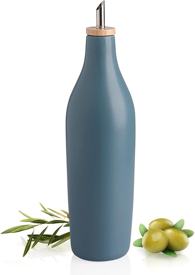 Sweejar Matte Ceramic Olive Oil Dispenser Bottle