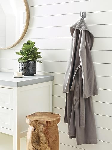 Amerock BH36010PN | Polished Nickel Single Robe Hook | 2-1/8 inch (54 mm) Length Towel Holder | Highland Ridge | Towel Hook for Bathroom | Bathroom Hardware | Bath Accessories