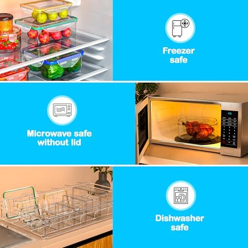 RockBerry 40 PCS Food Storage Containers with Lids (20 Boxes-20 Lids)
