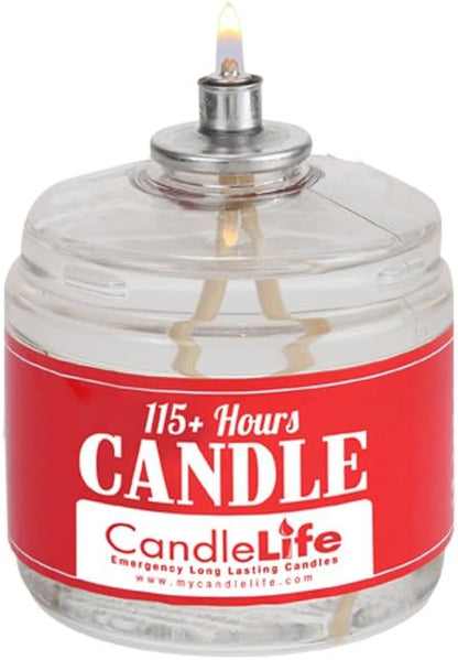 CandleLife Emergency Survival Candle 115 Hours Long Lasting Burning Time