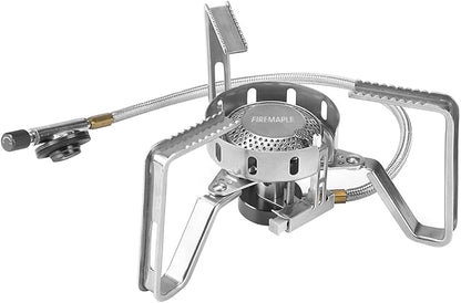 Fire-Maple FMS-125 PRO Gas Stove ??Compact High-Powered Backpacking Stove with Wind-Resistant Flame, Stable Detachable Design, Electric Ignition ??Lightweight & Durable for Camping & Hiking