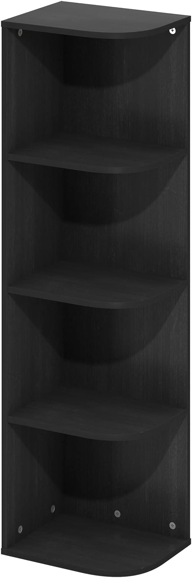Furinno Pasir 4-Tier Corner Open Shelf Bookcase