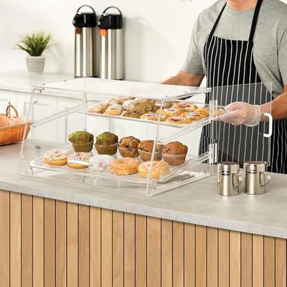 Winco 2 Tier Clear Commercial Display Case