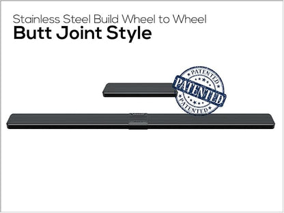 APS (Black Stainless Steel 5 inches) Running Boards Nerf Bars Side Steps Compatible with Ford Transit 2015-2026 Full Size Van 3-Door (Exclude 2022-2026 E-Transit)