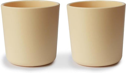 mushie Dinnerware Cups For Kids | Made in Denmark, Set of 2 (Daffodil)