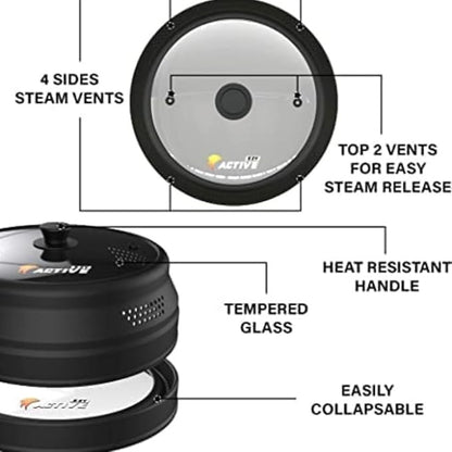 Collapsible Microwave Cover for Food