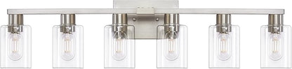 6 Light Bathroom Light Fixtures, Bathroom Vanity Light