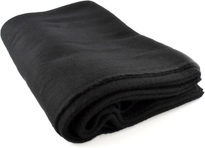 SE Black 64" x 84" 4-lb. Warm Blanket with 80% Wool - BI64845BK