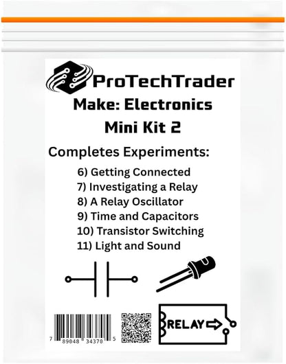 Make: Electronics Mini Kits Educational Electronic Component Packs That Follow Experiments in Charles Platt's 3rd Edition Book (PTTMini3rd-Parent) (PTTMini3rd-Comp2)
