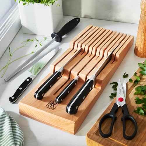 Zwilling 12-Slot In Drawer Knife Block, Beechwood