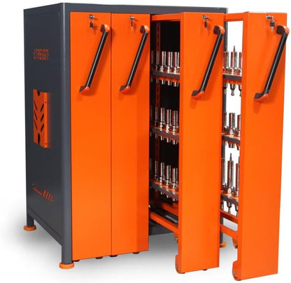 CNC Tool Holder Vertical Drawer Cabinet, Multi-Purpose CNC Tool Storage Cabinets, CNC Tool Storage System Material Equipment for Warehouse Workshop Use