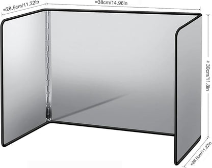Splatter Guard for Frying Non-Stick 3 Sided Foldable Grease Splatter Screen
