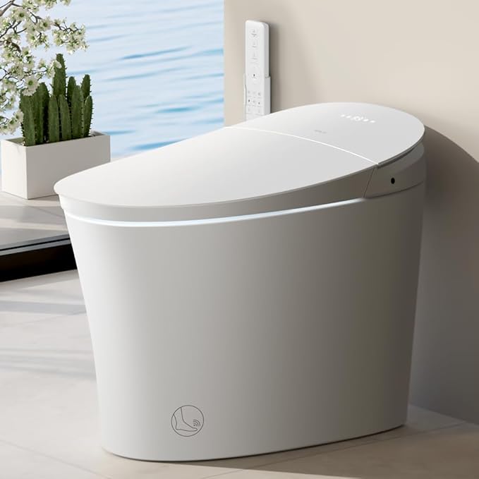 EPLO Smart Toilet Bidet, Auto Open Close, Foam Shiled, 1000 Gram MaP Flush Score