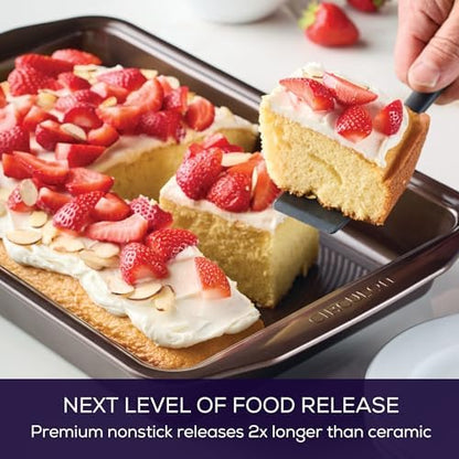Circulon Symmetry Nonstick Rectangular Cake Pan - Chocolate - 9" x 13"