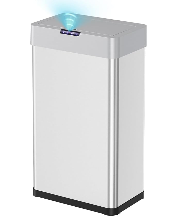 TLSUNNY 18.5 Gallon Motion Sensor Trash Can, Touchless Automatic Garbage Can