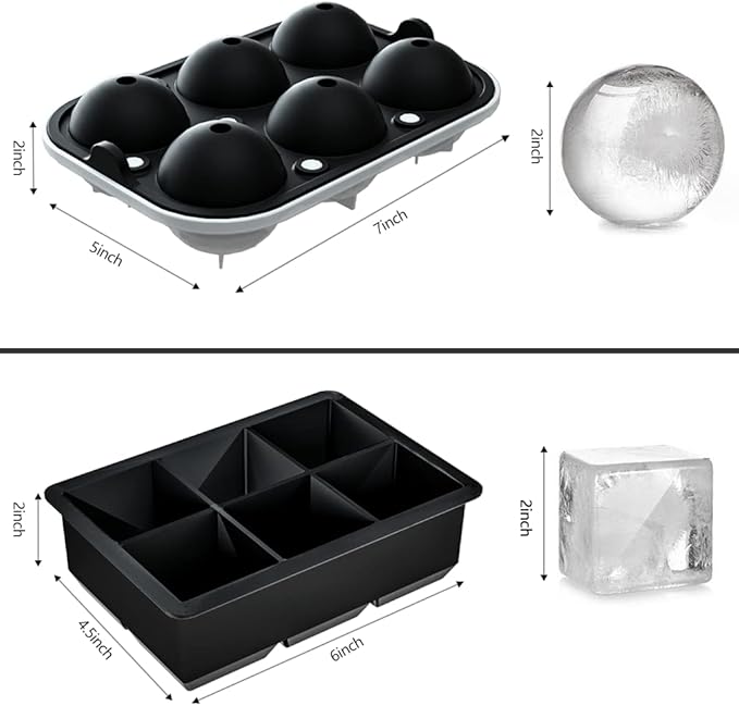 ROTTAY Ice Cube Trays, Sphere Ice Ball Maker