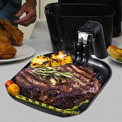 Nuwave 6-Qt Brio Digital Air Fryer Grill Pan Accessory, Indoor Grill