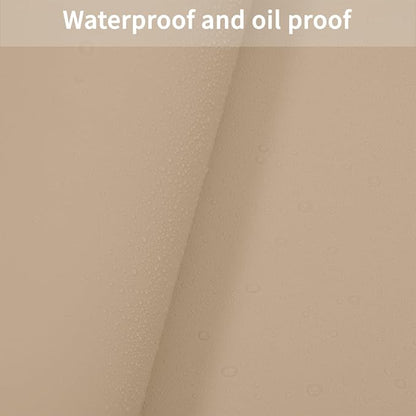 Leather Table Cover,1.8mm Thick,42x84 Inch Table Protector,Table Protector for Dining Room Table,Dining Table Cover,Table Protector Pad.(Light Brown+Gray,42x84)
