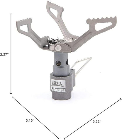 BRS Stove BRS 3000T Stove Titanium Ultralight Backpacking Stove Portable Propane Camping Stove Gas Burner Camp Stove only 26g with Extra O Ring (BRS-3000T Stove)