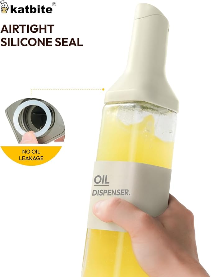 katbite 16oz Glass Olive Oil Dispenser Bottle