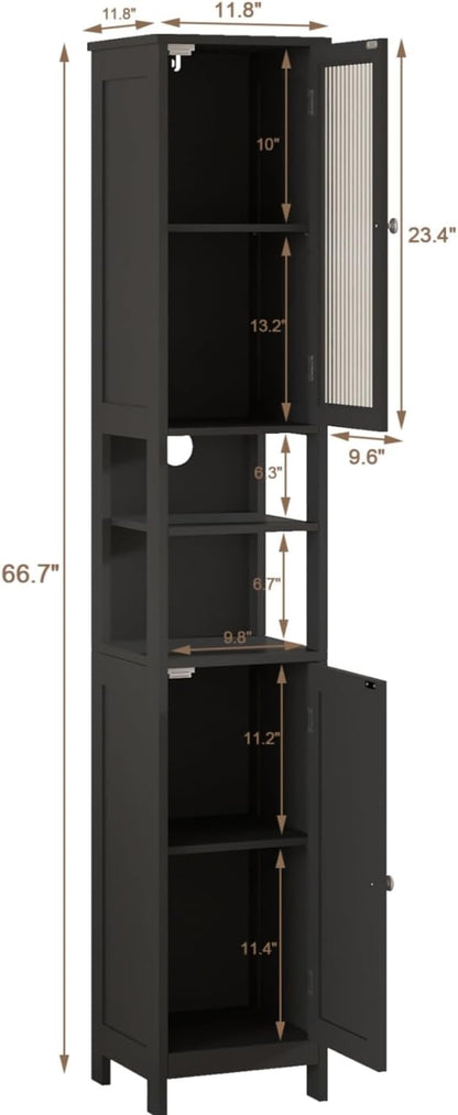ChooChoo Tall Bathroom Storage Cabinet
