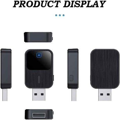Wireless Carplay Adapter for Toyota fortuner 2019 2021, 2-in-1 Car Play Adapter Dongle Plug and Play Android Auto Fast Connection Convert Wired to Wireless,A/Black