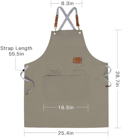 Mignongirl Chef Apron, Cross Back Apron