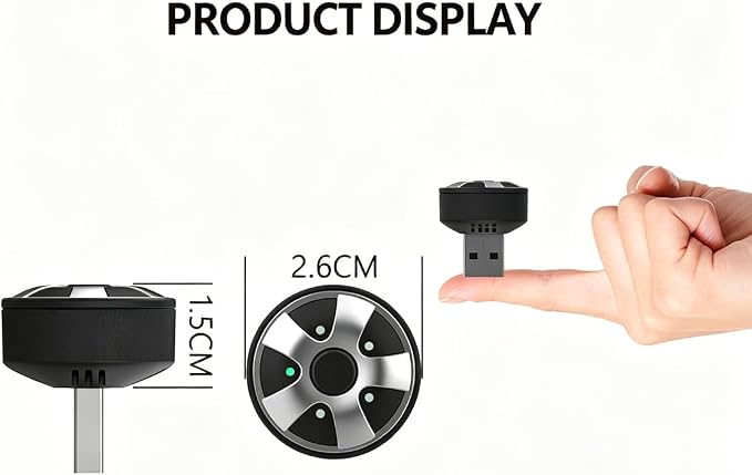 Compact USB Wireless Carplay/Android Auto Adapter for BMW i3 i01 2016-2022,Voice Control Plug and Play