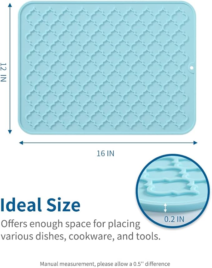 AMOAMI-Dish Drying Mats for Kitchen Counter-Silicone Dish Drying Mat-Kitchen