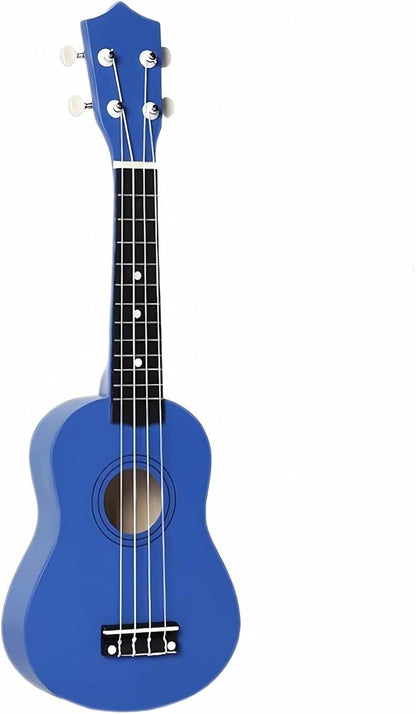 21 Inch Wooden Kids Toddler Child Children Acoustic Guitar Musical Instruments Ideal for 3-9 Year Old Boys Girls Gifts (Blue)