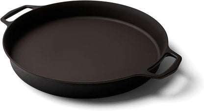 Field Company 16-Inch (Double-Handled) Cast Iron Skillet – No.16, Perfect for 8+ Servings, Oven Roasting & Live-Fire Grilling, Smooth & Preseasoned, Made in USA, Non-Toxic, Vintage Design