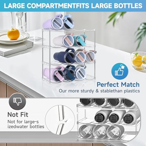 Larger Water Bottle Organizer for Stanley 40 oz Tumbler, Tumbler Organizer
