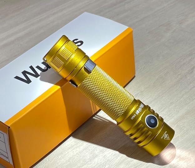Wurkkos WK03 Pocket Flashlight Rechargeable, 1200 High Lumens Super Bright LED Flashlight with 6 Modes, High CRI 519A LED, IP68 Waterproof, Small Powerful Flashlight for Home, Emergency, Camping