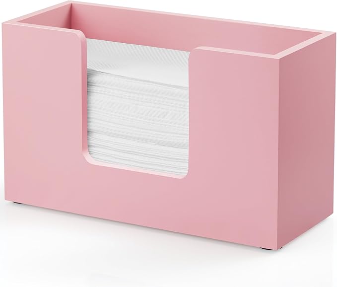 Paper Towel Dispenser Countertop, Wooden Bathroom Paper Towel Holder,