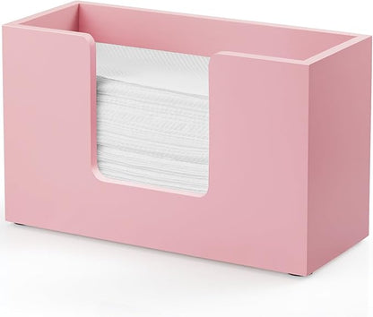 Paper Towel Dispenser Countertop, Wooden Bathroom Paper Towel Holder,
