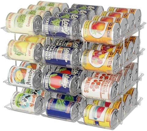 LXLXXL Can Organizer for Pantry Canned Food Storage Goods Holders 4 Tier