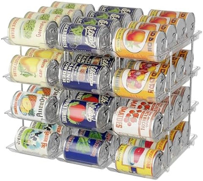 LXLXXL Can Organizer for Pantry Canned Food Storage Goods Holders 4 Tier
